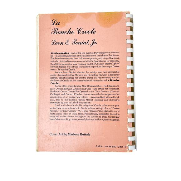 La Bouche Creole Vintage Cookbook Recipes Leon E Soniat Jr Fourth Printing 1983 - Picture 2 of 12